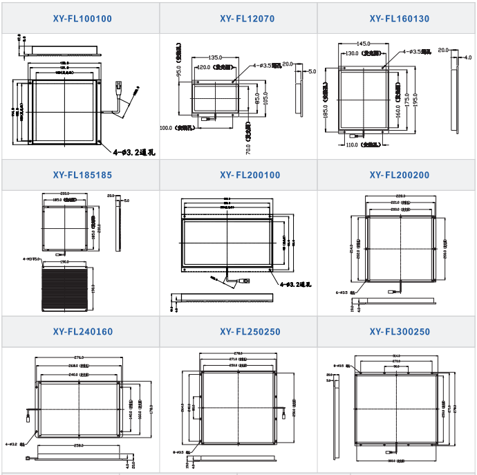 直發光背光源XY-FL系列