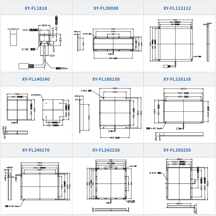直發光背光源XY-FL系列